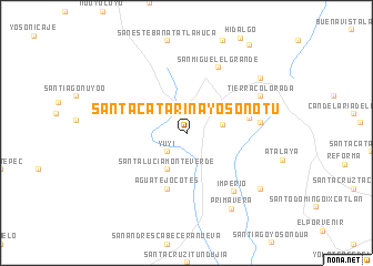 map of Santa Catarina Yosonotu