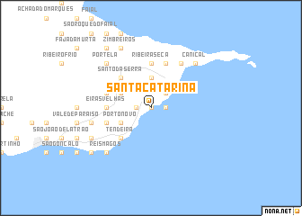 map of Santa Catarina