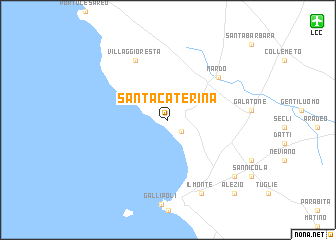 map of Santa Caterina