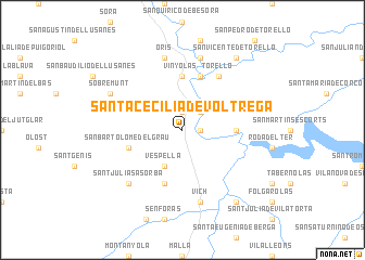 map of Santa Cecilia de Voltregá