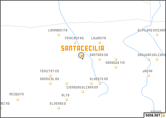 map of Santa Cecilia