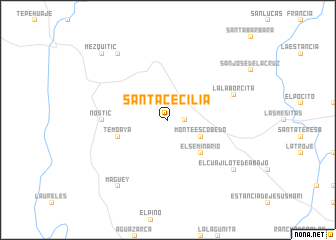 map of Santa Cecilia