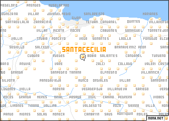 map of Santa Cecilia