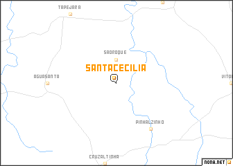 map of Santa Cecília