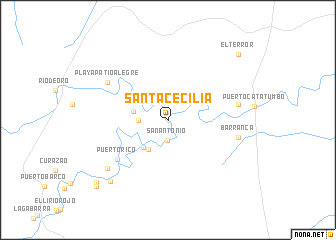 map of Santa Cecilia