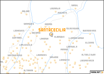 map of Santa Cecilia