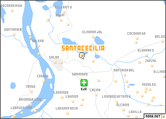 map of Santa Cecilia