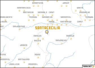 map of Santa Cecilia