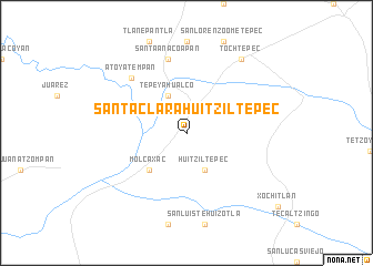 map of Santa Clara Huitziltepec