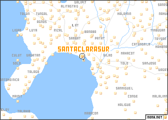 map of Santa Clara Sur