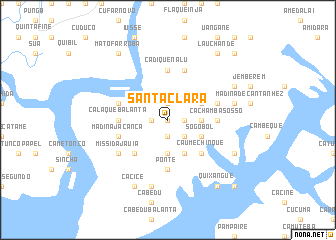 map of Santa Clara