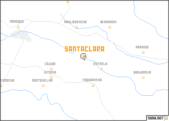 map of Santa Clara