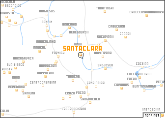 map of Santa Clara