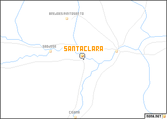 map of Santa Clara