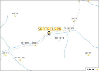 map of Santa Clara