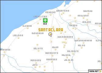 map of Santa Clara