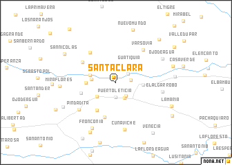 map of Santa Clara