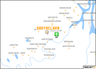 map of Santa Clara