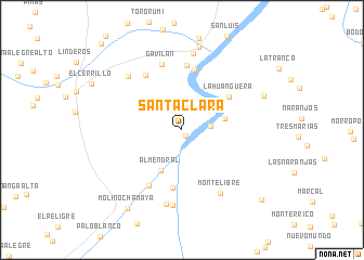 map of Santa Clara