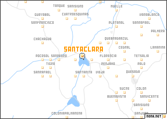 map of Santa Clara