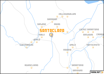 map of Santa Clara