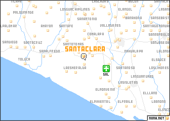 map of Santa Clara