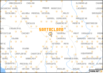 map of Santa Clara