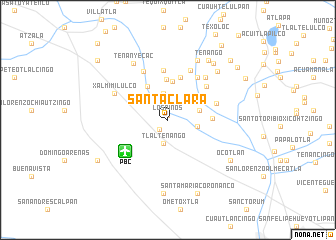 map of Santa Clara