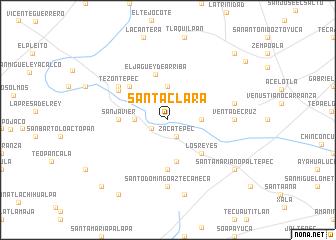 map of Santa Clara