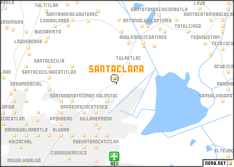 map of Santa Clara