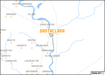 map of Santa Clara