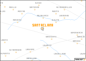 map of Santa Clara