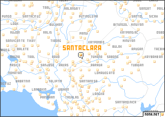 map of Santa Clara