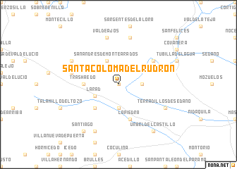 map of Santa Coloma del Rudrón