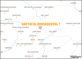 map of Santa Coloma de Queralt