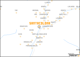 map of Santa Coloma