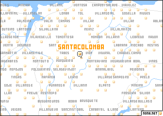 map of Santa Colomba