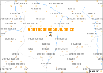 map of Santa Comba da Vilariça