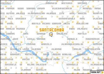 map of Santa Comba