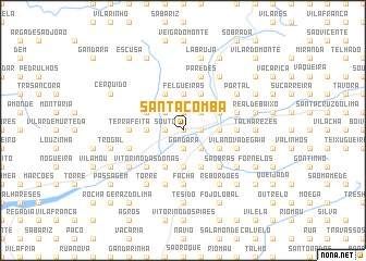 map of Santa Comba