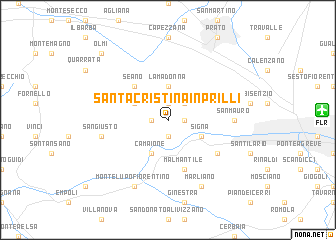 map of Santa Cristina in Prilli