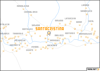 map of Santa Cristina