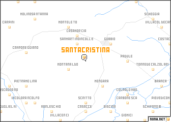 map of Santa Cristina