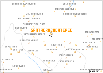 map of Santa Cruz Acatepec