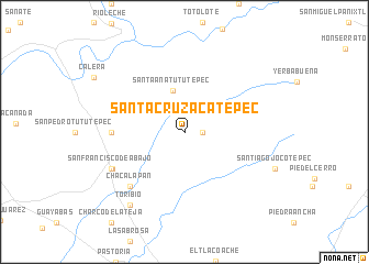 map of Santa Cruz Acatepec