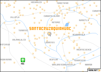 map of Santa Cruz Aquiahuac