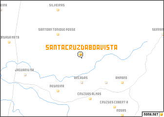 map of Santa Cruz da Boa Vista