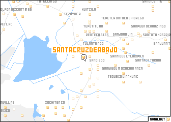 map of Santa Cruz de Abajo