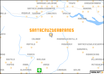 map of Santa Cruz de Abranes