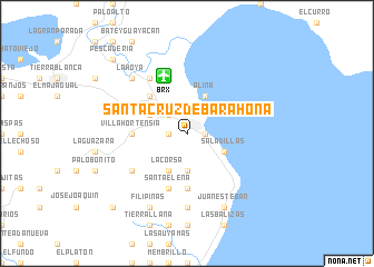 map of Santa Cruz de Barahona